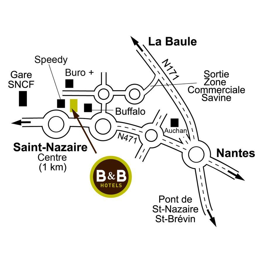 B&B Hotel Saint-Nazaire Trignac Ngoại thất bức ảnh
